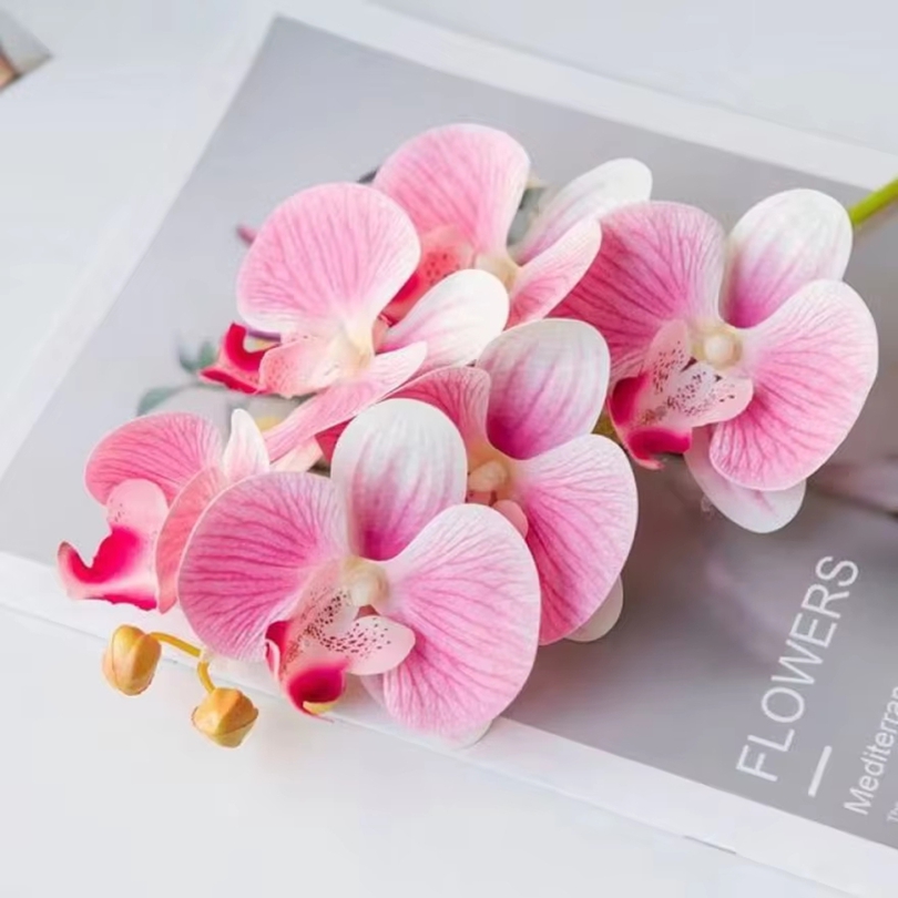 Orchid Phalaenopsis - 3D Künstliche Blumen Kunststoff Schmetterling Orchidee