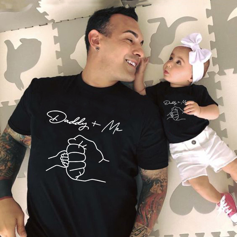 Plant Parent T Shirt - Papa und Ich Familien-Partnerlook Faustkuss-Print Kurzarm-T-Shirts