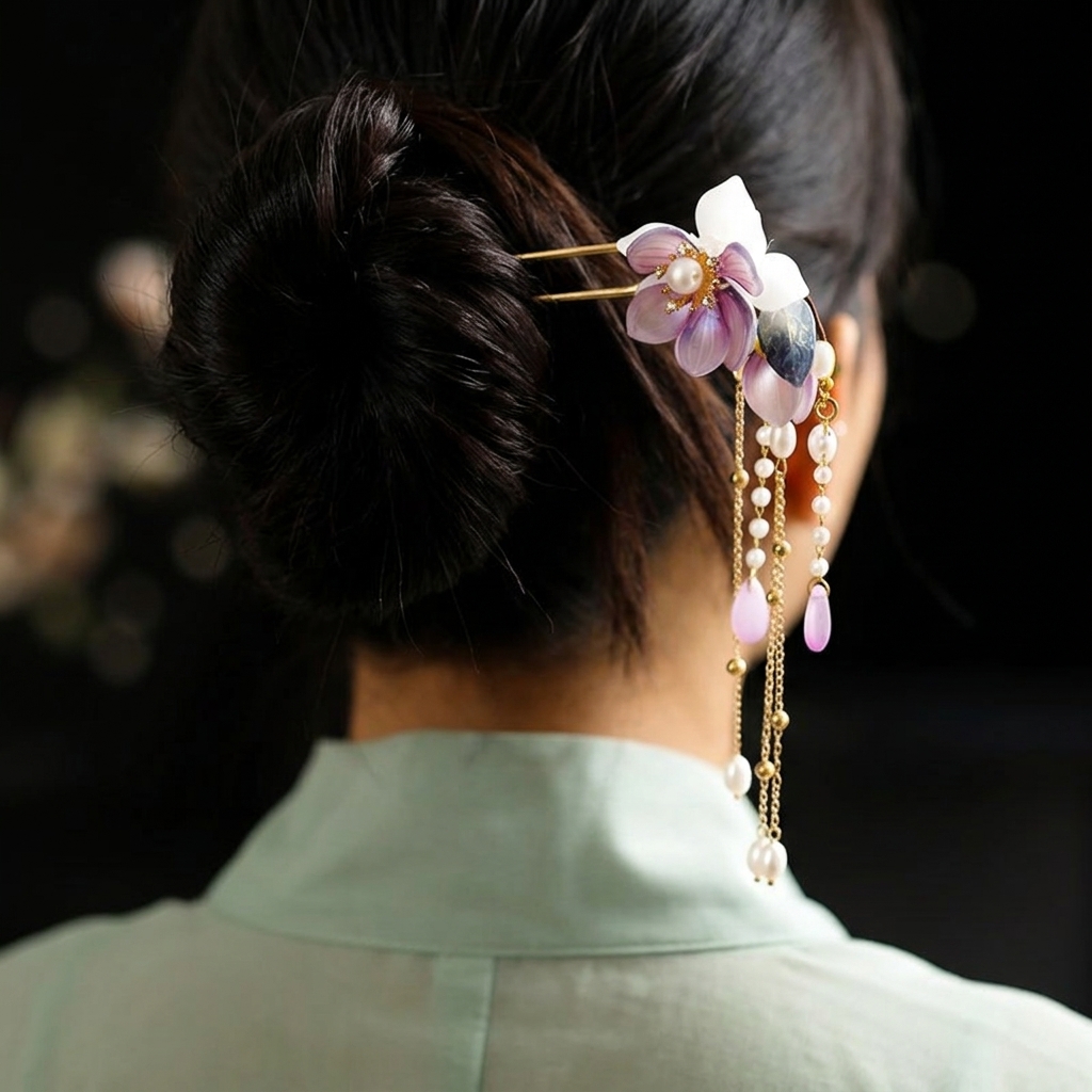 U-förmige Haarnadel aus Legier – Orchid Phalaenopsis Bewertung und Preis
